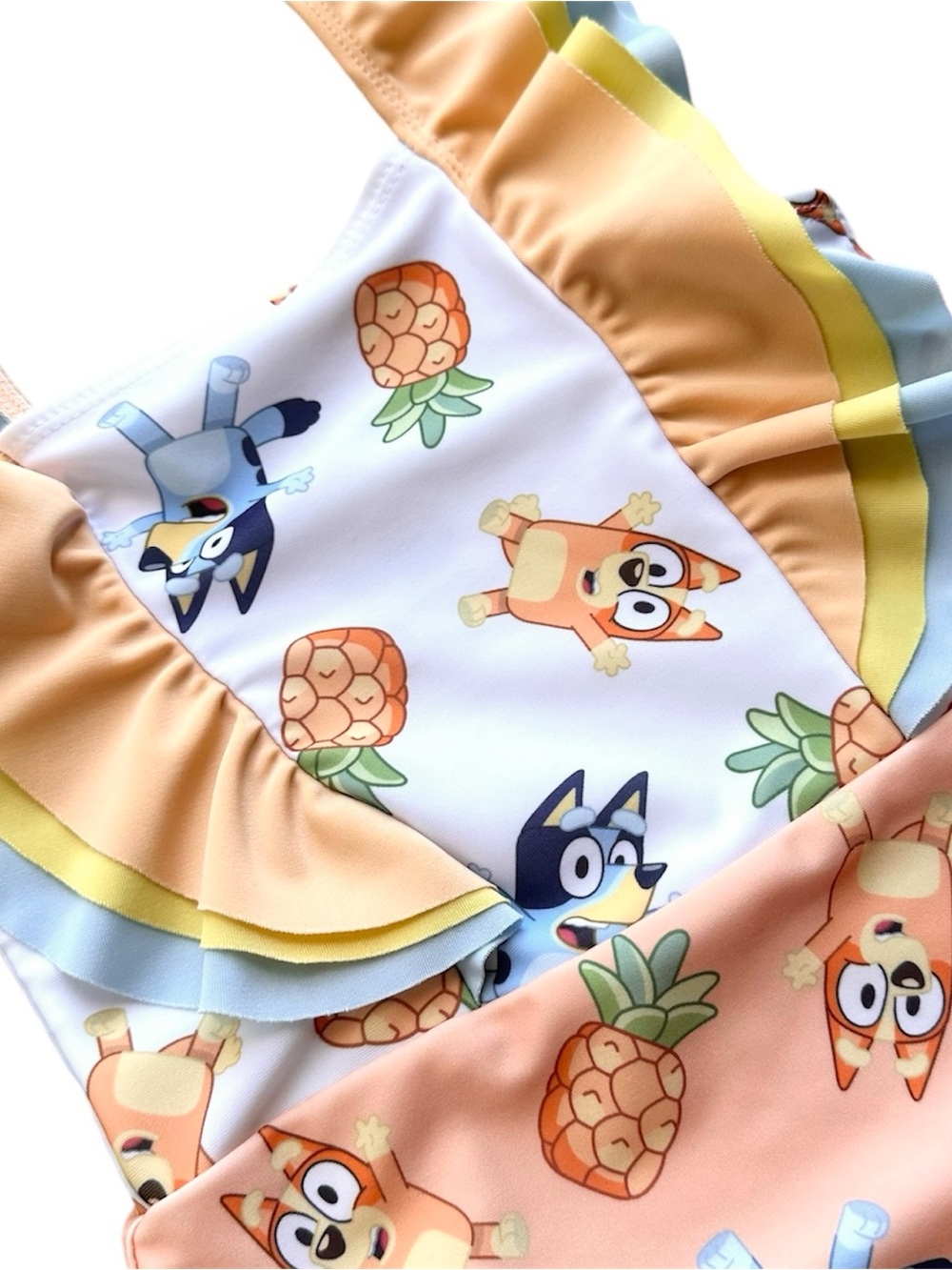 Disney Bluey 4T Girls one piece ruffled swimsuit one piece - Picture 3 of 5